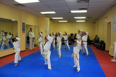 picture of kids training